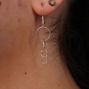 Silver Chain Link Earrings